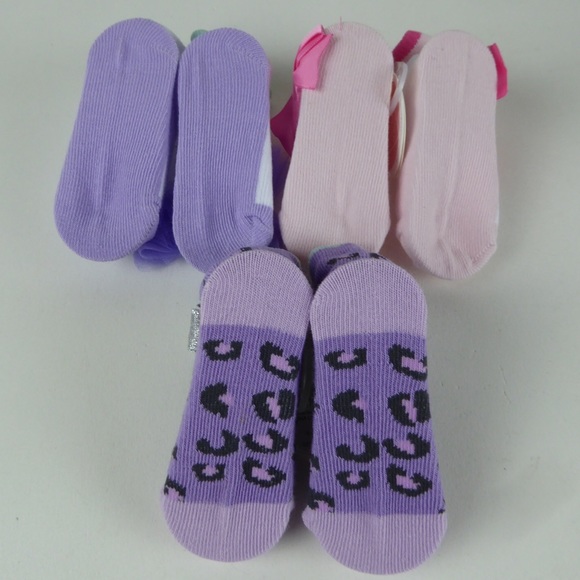 Baby Dumpling Bow Leopard Infant Socks Bundle NWT - Picture 5 of 10